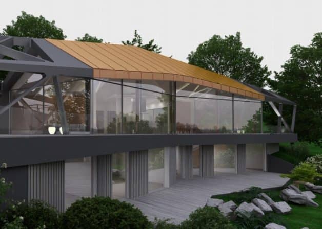 Egy ház, amelynél a nyílászárók alakították a tervezési folyamatot