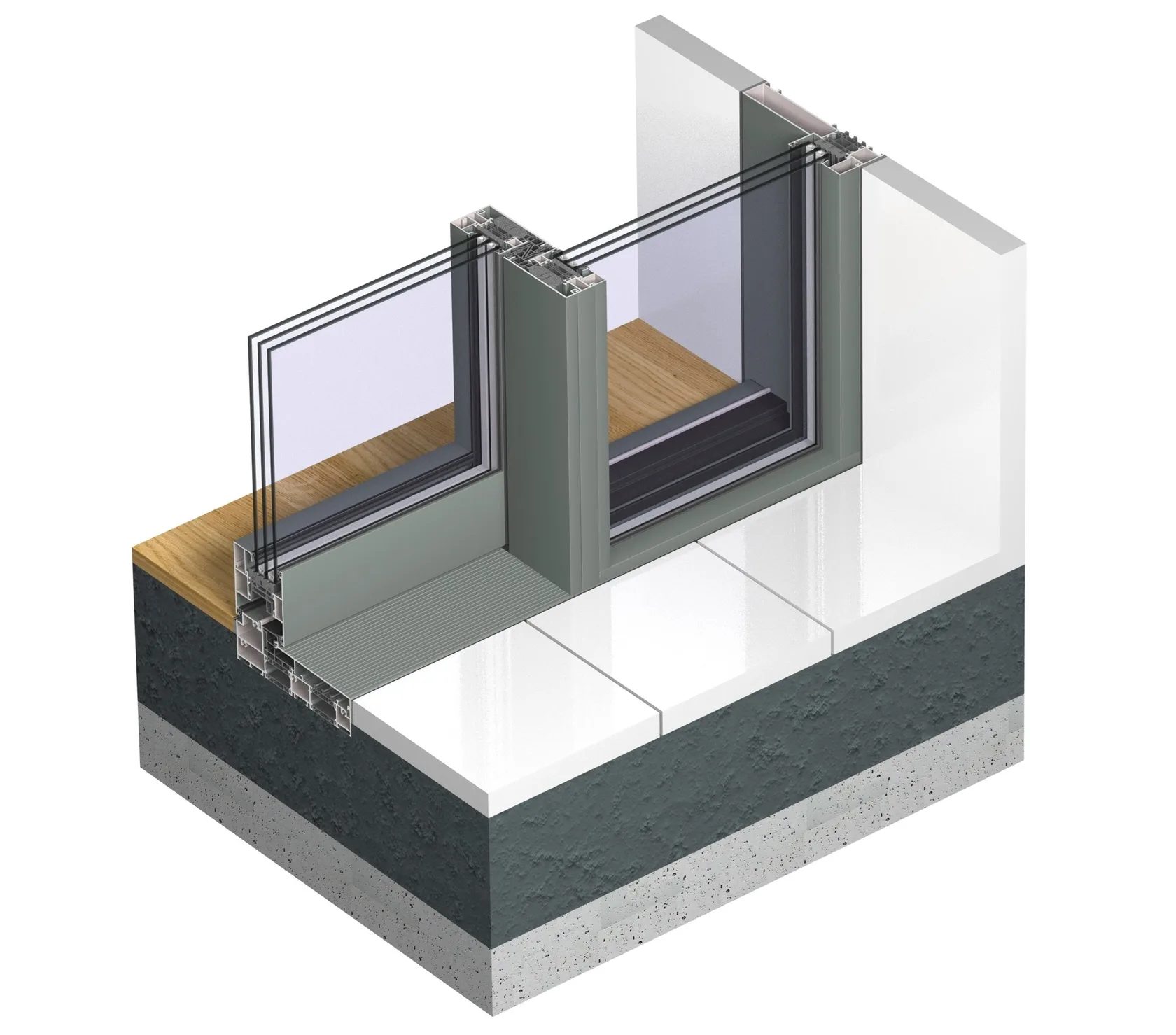Reynaers-alumínium-emelő-toló-ajtó-MasterPatio-monorail-egy-sínes-sliding-door-metszet-padló-csatlakozás-külső oldal