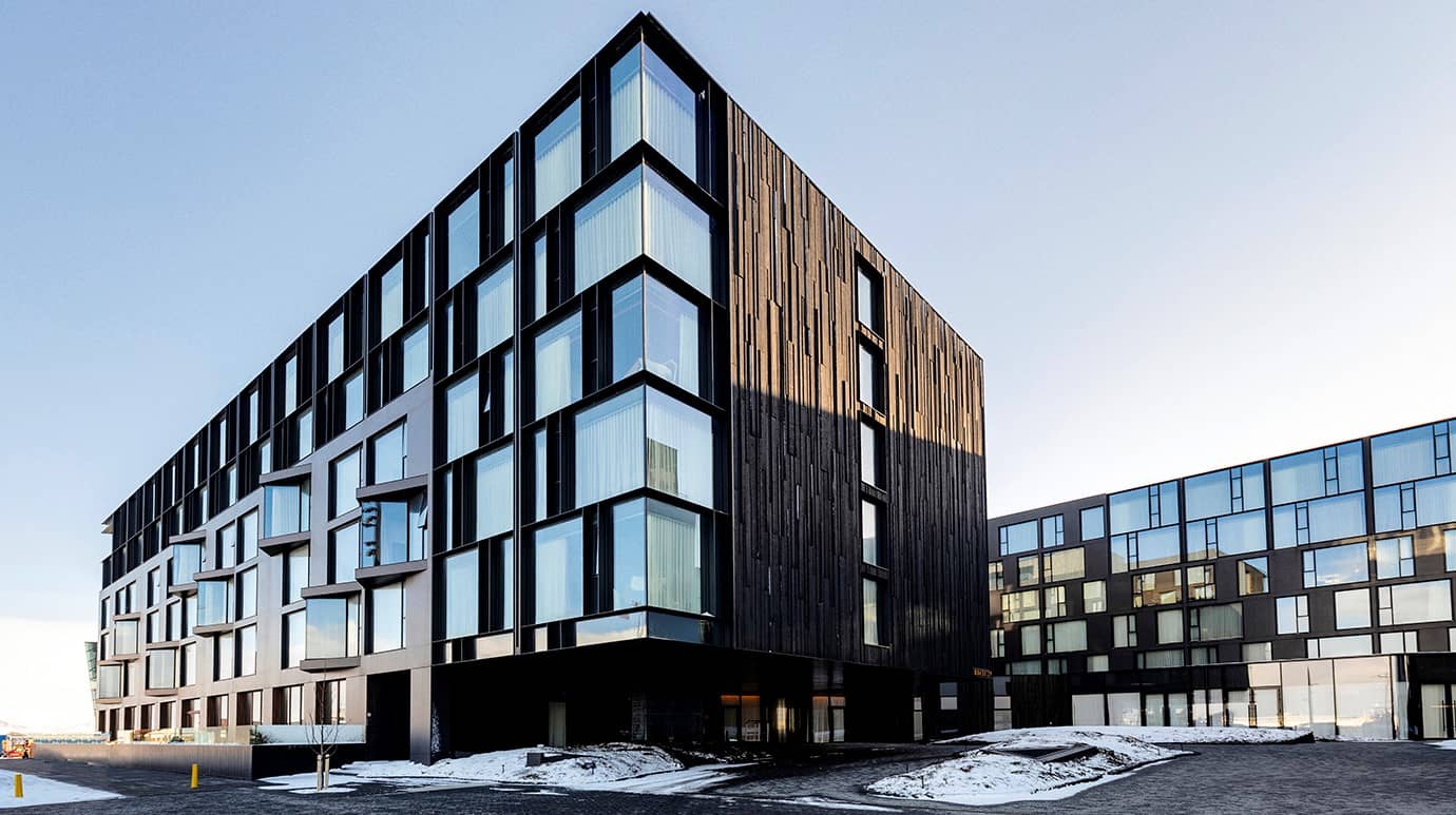 KAV doors and windows in the Marriott Hotel in Iceland